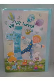 Art Nuvo Karnet z okazji urodzin dziecka RR07