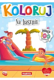 Na basenie. Koloruj