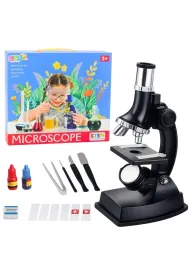 Mikroskop dla dzieci Akcesoria powi�kszenie 300x LeanToys