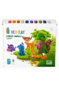 Masa plastyczna Hey Clay Zwierz�ta le�ne zestaw 15 kolor�w