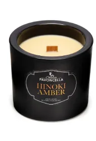 �wieczka sojowa Hinoki Amber czarna 170 g
