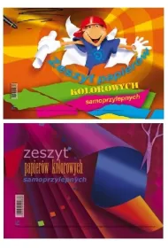 Kreska Zeszyt papier�w samoprzylepnych A5/8k - kolorowy