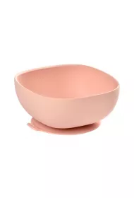 Beaba Silikonowa miseczka z przyssawk pink