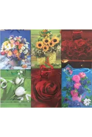 Panorama Torebka ozdobna laminowana PL-6 �rednia kwiaty