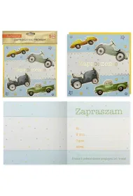Kukartka Zaproszenie Urodziny 5 szt.