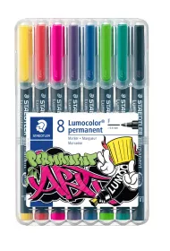 Staedtler Foliopisy Lumocolor ART, rozmiar F, wodoodporne, 8 kolor�w 8 szt.