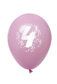 Arpex Balon dekoracyjny z nadrukiem cyferki 4 K7912