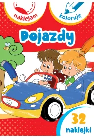Pojazdy. Naklejam i koloruj�