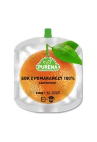 Purena Koncentrat soku pomaraczowego 100% na 3l 600 g