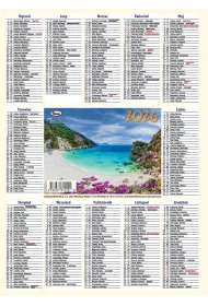 Kalendarz 2026 listkowy