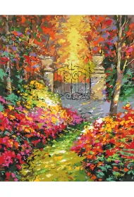 Brushme Malowanie po numerach - Jesienny Park 40x50cm