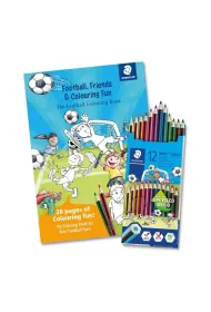 Kredki 12 kol + kolorowanka Football STAEDTLER