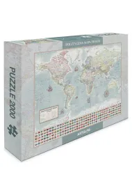 Puzzle 2000 el. �wiat polityczny m. stylizowana ArtGlob
