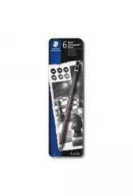 Staedtler O��wki sze�ciok�tne Mars Lumograph black, 2B do 8B, metalowe pude�ko, 6 sztuk
