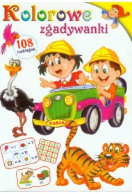 Kolorowe zgadywanki 108 naklejek