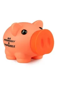 Skarbonka piggy pomara�czowa "na pierdo�y & duperele" Pan Dragon