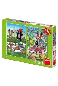 Puzzle 2w1 Krecik i Przyjaciele 2x48el Dino Toys