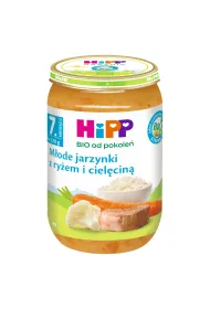 Hipp M�ode jarzynki z ry�em i ciel�cin� po 7. miesi�cu 220 g Bio