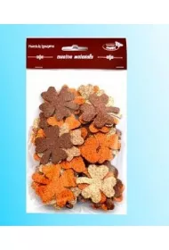 Galeria Hobby Koniczyny brokatowe br�zowa 44 szt.