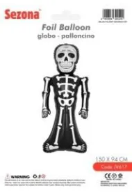Balon Halloween Szkielet 150x94cm