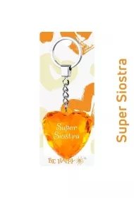 Be-Happy Gifts Brelok serce Super Siostra