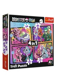 Puzzle 4w1 - Elektryzuj�cy dzie� Monster High (35+48+54+70 el.) Trefl