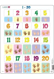 Puzzle 20 el. Liczymy 1-20 Larsen