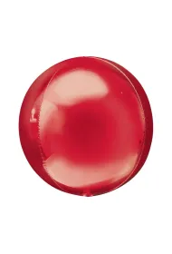 Balon foliowy kula czerwona 38x40cm