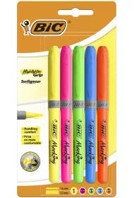 Bic Zakre�lacz Highlighter Grip 5 szt.