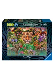 Puzzle 1000 el. Tygrys w ogrodzie Ravensburger