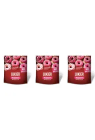 Delecta Lukier dekoracyjny rowy zestaw 3 x 80 g