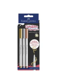 Faber-Castell Pisak kreatywny goldfaber 1.5 3 kol.  z�oty, srebrny, miedziany blister