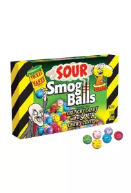 Toxic Waste Smog Balls Kwane chrupice cukierki z mikkim rodkiem o smakach owocowych 85 g