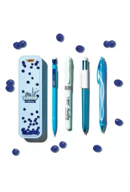Bic Zestaw niebieski w metalowym pude�ku 4 el.