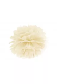 Pompon bibuowy kremowy 25cm