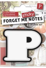 If Forget me sticky. Notes kart samoprzylepne litera P niebieski