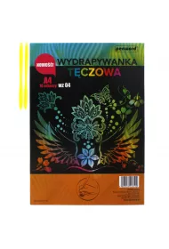 Wydrapywanka t�czowa A4 10arkuszy WZ-04 multikolor + 2 rylce Polsirhurt