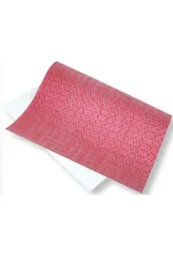Polsirhurt Papier ozdobny brokatowy czerwony 140g, 40x60cm 5 szt.