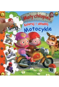 May chopiec. Koloruj i ukadaj. Motocykle