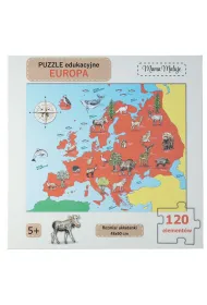 Puzzle edukacyjne 120 el. Europa Mama Maluje