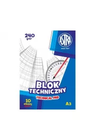 Astra Blok techniczny A3 240 gsm 10 kartek