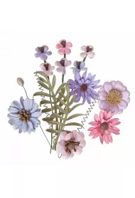 Dalprint Kwiaty papierowe pink&lavender 12 szt.