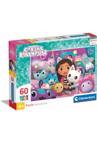 Puzzle 60 el. Super Kolor Koci Domek Gabi Clementoni