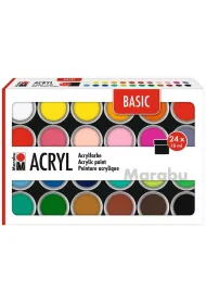 Marabu Farby akrylowe Basic 18ml 24 kolory