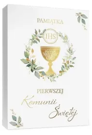 Pude�ko ozdobne z ksi��eczk� pami�tkow� Komunia �wi�ta 23x33cm mix 2 wzor�w