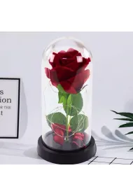 LeanToys Wieczna R�a w Kopule z O�wietleniem LED