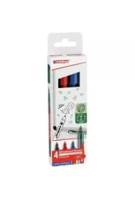 Edding Marker do tablic sucho�cieralnych 1mm 4 kolory