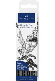 Faber-Castell Zestaw pit artist pen do rysowania komiks�w The famazings- father 4 szt.