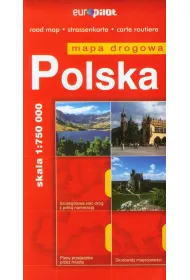 Polska. Mapa drogowa w skali 1:750 000.