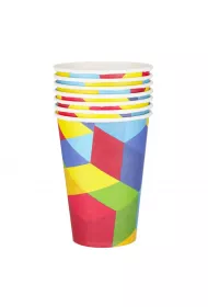 Arpex Kubki papierowe Klocki 200ml 8 szt.